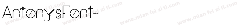 AntonysFont字体转换