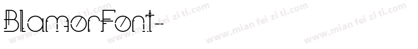 BlamorFont字体转换