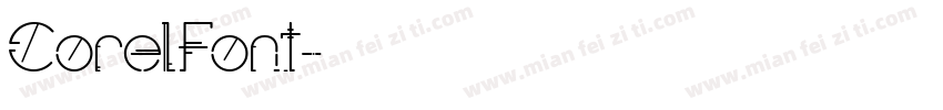 CorelFont字体转换