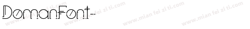 DornanFont字体转换