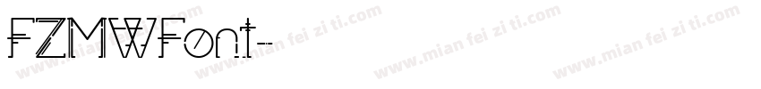 FZMWFont字体转换