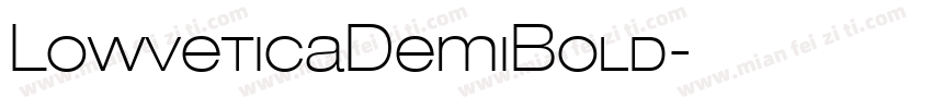 LowveticaDemiBold字体转换