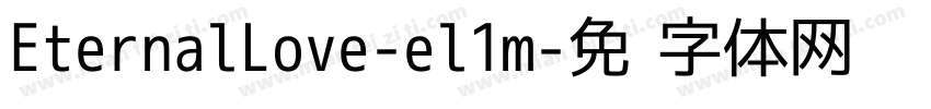 EternalLove-el1m字体转换