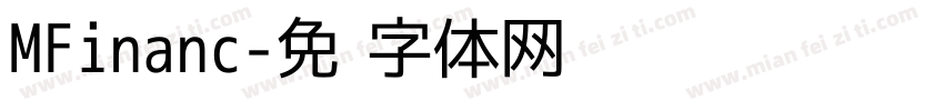 MFinanc字体转换
