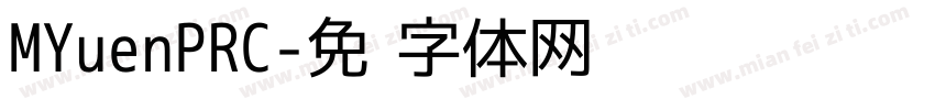 MYuenPRC字体转换