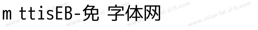 mαttisEB字体转换