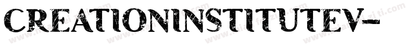 CREATIONINSTITUTEV字体转换