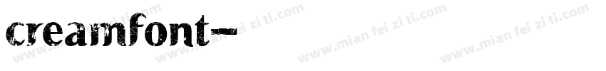 creamfont字体转换