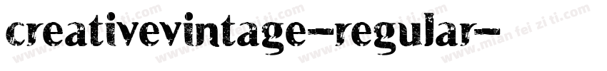 creativevintage-regular字体转换