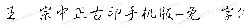 王汉宗中正古印手机版字体转换