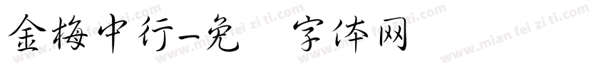 金梅中行字体转换