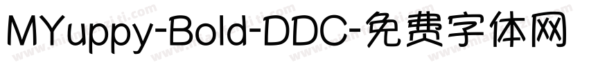 MYuppy-Bold-DDC字体转换