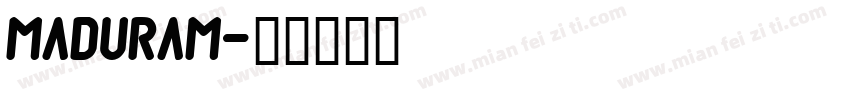 Maduram字体转换