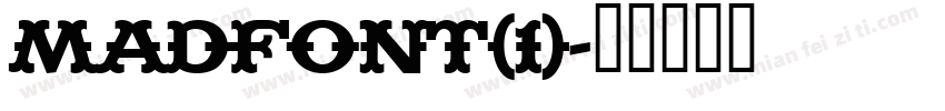 MADFONT(1)字体转换