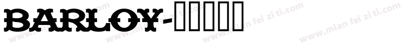 barloy字体转换