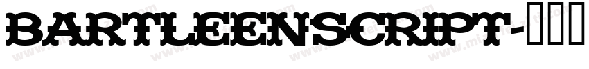 bartleenscript字体转换