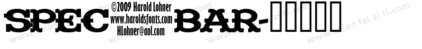 spec_bar字体转换