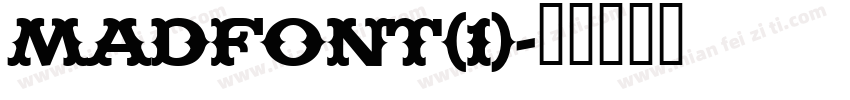 MADFONT(1)字体转换