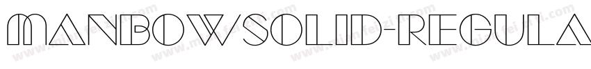 ManbowSolid-Regular字体转换