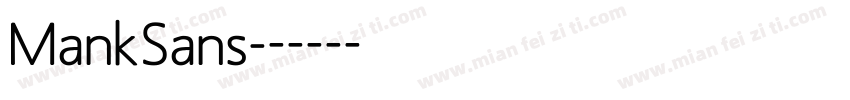 MankSans字体转换