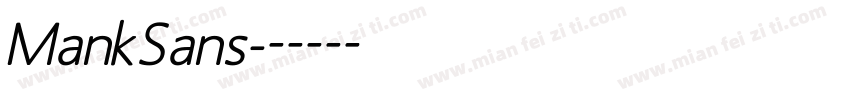 MankSans字体转换