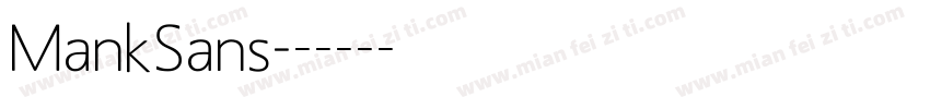 MankSans字体转换