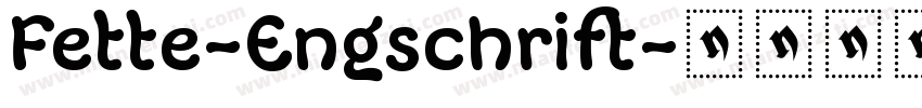 Fette-Engschrift字体转换