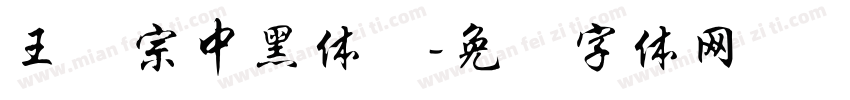 王汉宗中黑体简字体转换
