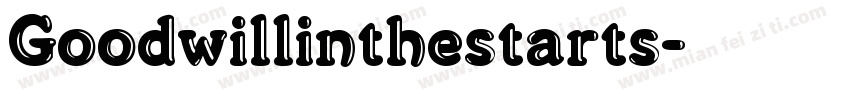 Goodwillinthestarts字体转换