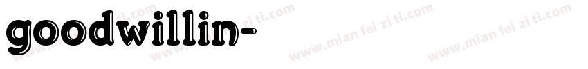 goodwillin字体转换