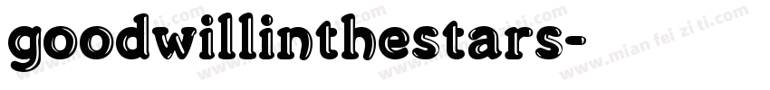 goodwillinthestars字体转换