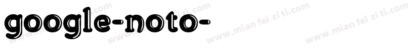 google-noto字体转换