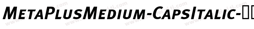 MetaPlusMedium-CapsItalic字体转换