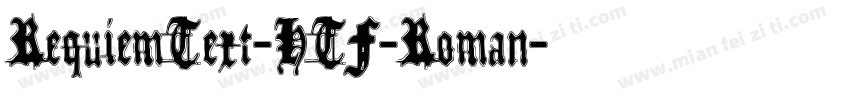 RequiemText-HTF-Roman字体转换