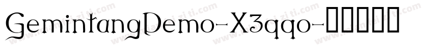 GemintangDemo-X3qqo字体转换
