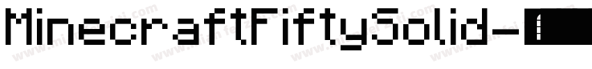 MinecraftFiftySolid字体转换
