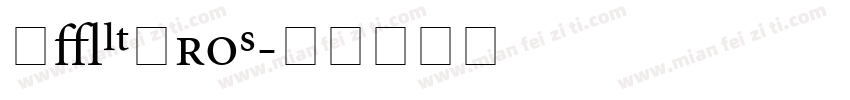 FZLTProS字体转换