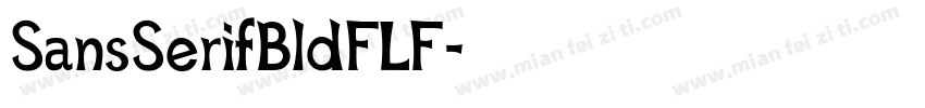 SansSerifBldFLF字体转换