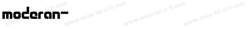 moderan字体转换