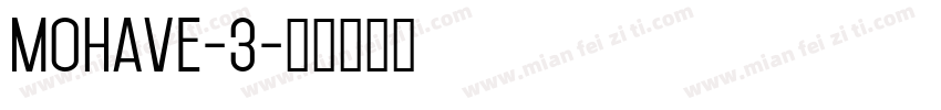 mohave-3字体转换