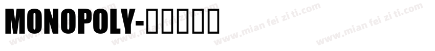 MONOPOLY字体转换