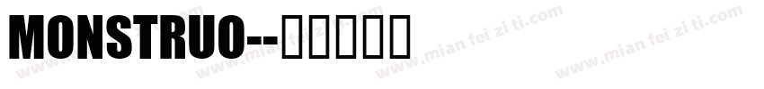 MONSTRUO-字体转换