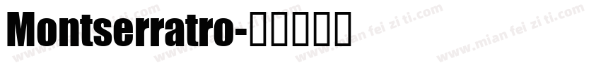 Montserratro字体转换