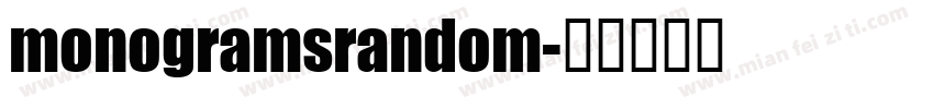 monogramsrandom字体转换