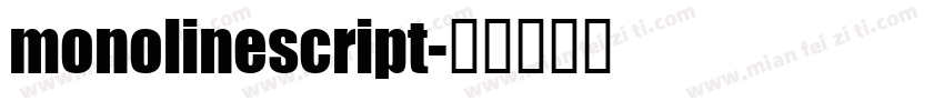 monolinescript字体转换