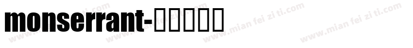 monserrant字体转换