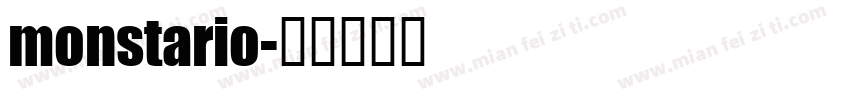 monstario字体转换