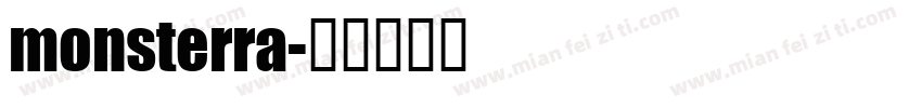 monsterra字体转换