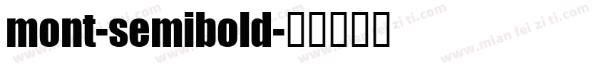 mont-semibold字体转换