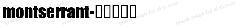 montserrant字体转换